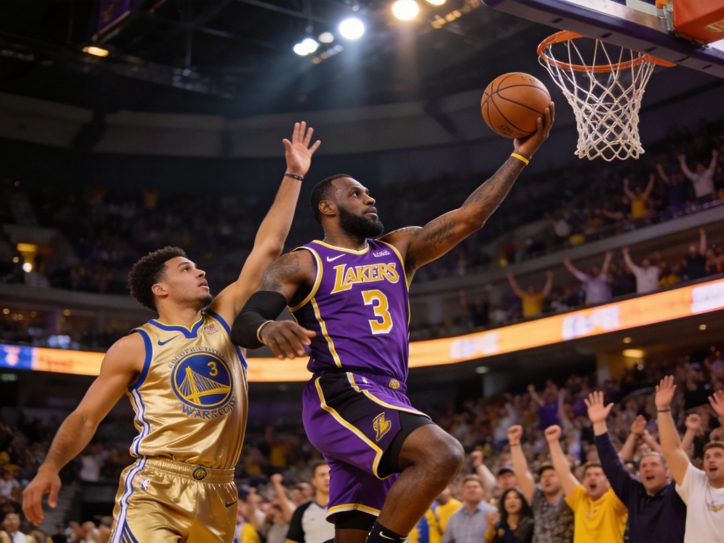 NBA季后赛 湖人vs勇士 精彩对决